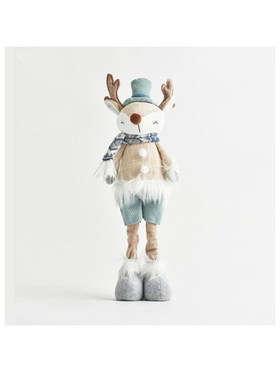 Αντρας Ταρανδος, με Γαλαζια  Ρουχα, 15x12x54cm