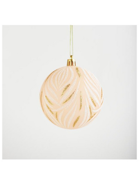 Μπαλα Πλαστικη, ροζ ματ με Σχεδιο, σετ 6 τμχ , 8 cm