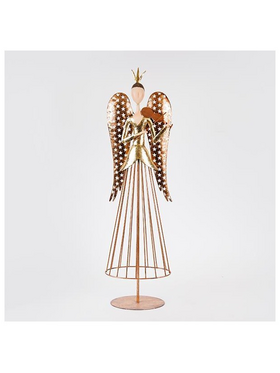 Αγγελος με Βιολι, Μεταλλικος, Μπρονζε, 21.6x12.7x78.74cm