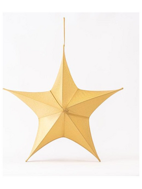 Αστερι Υφασματινο, Χρυσο Ιριδιζον, 80cm