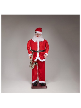 Αγιος Βασιλης με Σαξοφωνο, με Μουσικη και Κινηση, 180cm