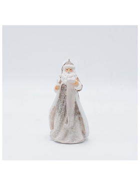 Διακοσμητικο Πολυρεζιν, Αγιος Βασιλης με Λιστα Δωρων, ροζ Απαλο, 9x15cm