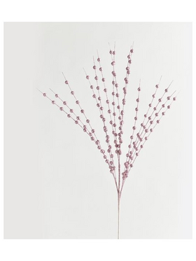 Κλαδι, Ροζ, με Γκλιτερ Περλες, 150cm