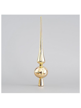 Πλαστικη Κορυφη Δεντρου, Σαμπανι, Γυαλιστερη, 28cm