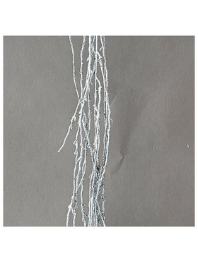 Κλαδι Κρεμαστο, με Glitter, Ασημι, 160cm