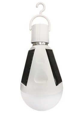 Led Λαμπα 7w e27 με Ηλιακα Πανελ και Μπαταρια