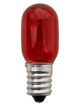 Λαμπα Νυχτος 5w e14 Κοκκινη 3τμχ Blister 220-240v
