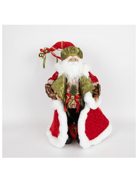 Αγιος Βασιλης με Πλουμιστα Ρουχα, 45.7cm