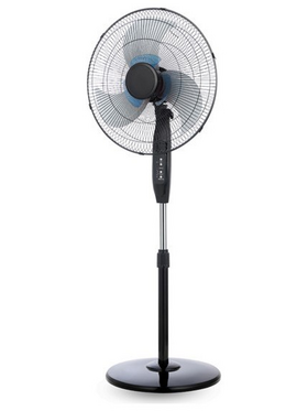 Ανεμιστηρας Ορθοστατης Μαυρος φ50 65w με Διπλη Φτερωτη και Κοντρολ