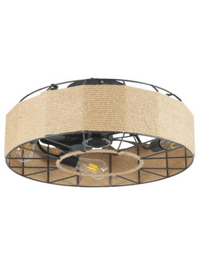 Ανεμιστηρας Οροφης με Νημα Κανναβης 4xe27 με Κοντρολ φ55 dc 20w