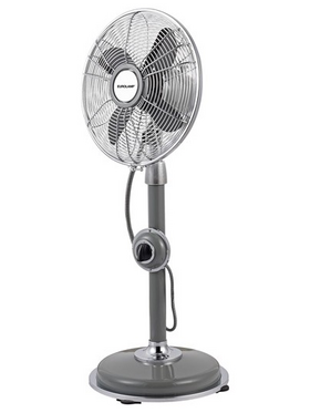 Ανεμιστηρας Μεταλλικος Vintage Ορθοστατης 2σε1 Γκρι φ34 35w