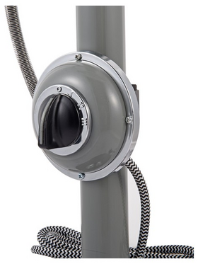 Ανεμιστηρας Μεταλλικος Vintage Ορθοστατης 2σε1 Γκρι φ34 35w