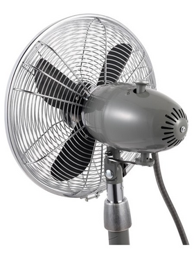 Ανεμιστηρας Μεταλλικος Vintage Ορθοστατης 2σε1 Γκρι φ34 35w