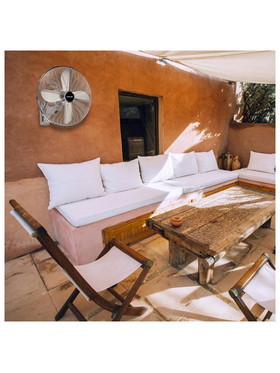 Ανεμιστηρας Τοιχου Inox φ45 50w με Τηλεχειριστηριο