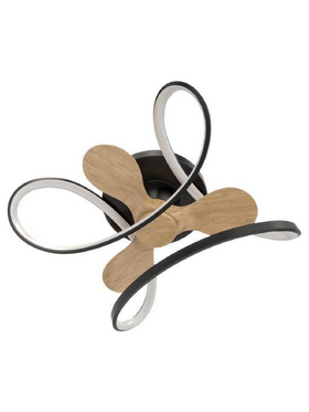 Ανεμιστηρας Οροφης Μαυρος με led φωσ και Κοντρολ φ70 dc 26w