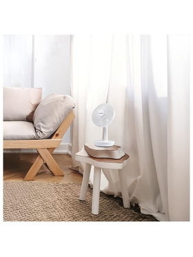 Ανεμιστηρας Γραφειου Επαναφορτιζομενος  Λευκος φ16 9w dc