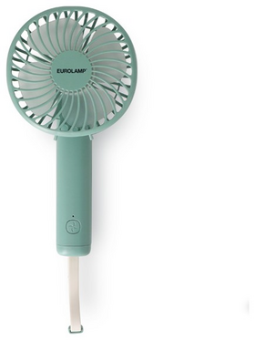 Ανεμιστηρας Χειρος Επαναφορτιζομενος με usb και Περιστροφη 180° φ9 Χακι