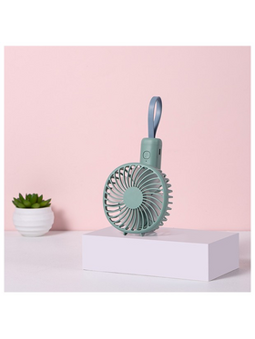 Ανεμιστηρας Χειρος Επαναφορτιζομενος με usb και Περιστροφη 180° φ9 Χακι