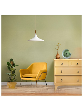 Ανεμιστηρας Γραφειου Επαναφορτιζομενος 5w Φ14,5 με led φωσ rgb Πρασινο Μεντας