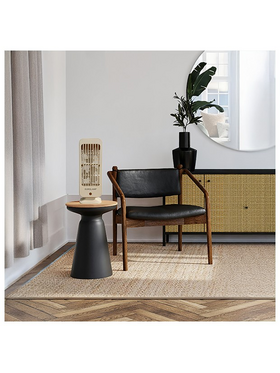 Ανεμιστηρας Γραφειοy Πυργος Διπλος Επαναφορτιζομενος 5w Κρεμ