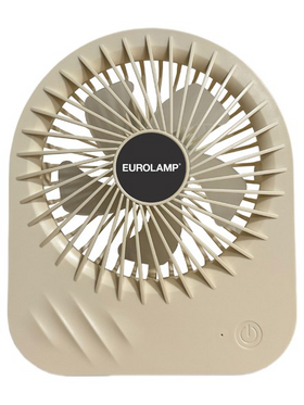 Ανεμιστηρας Γραφειου Επαναφορτιζομενος Slim 4.5w Μπεζ