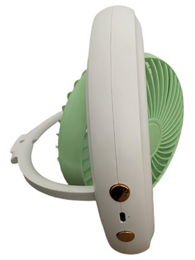 Ανεμιστηρας Γραφειου-Κρεμαστος Επαναφορτιζομενος φ16 4w με led φωσ Πρασινο Μεντας