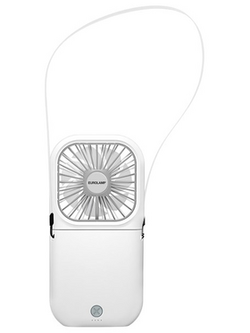 Ανεμιστηρας Χειρος-Λαιμου Επαναφορτιζομενος και Αναδιπλουμενος 2500mah Λευκος