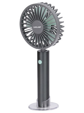 Ανεμιστηρας Χειρος Επαναφορτιζομενος με usb φ10 2000mah Γκρι