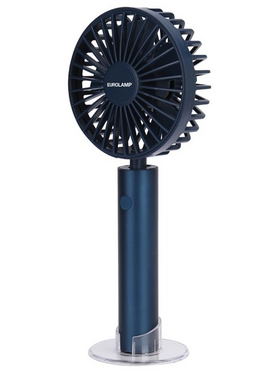 Ανεμιστηρας Χειρος Επαναφορτιζομενος με usb φ10 2000mah Μπλε