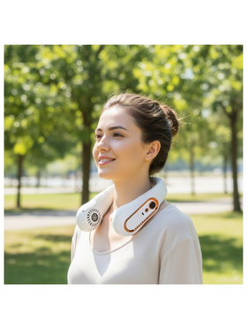 Ανεμιστηρας Λαιμου Επαναφορτιζομενος με usb Λευκος