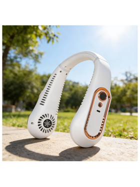 Ανεμιστηρας Λαιμου Επαναφορτιζομενος με usb Λευκος