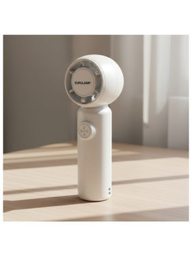 Ανεμιστηρας Χειρος Επαναφορτιζομενος φ4 Λευκο