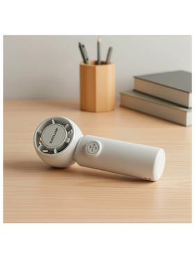 Ανεμιστηρας Χειρος Επαναφορτιζομενος φ4 Λευκο