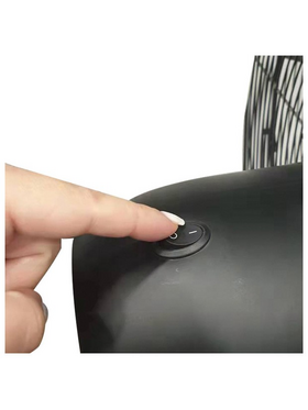 Ανεμιστηρας Βιομηχανικος Μεταλλικος Ορθοστατης Μαυρος φ76 190w με Διακοπτη Περιστροφης