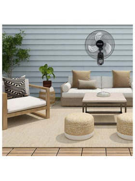 Ανεμιστηρας Βιομηχανικος Μεταλλικος Τοιχου Μαυρος με Κοντρολ φ50 90w