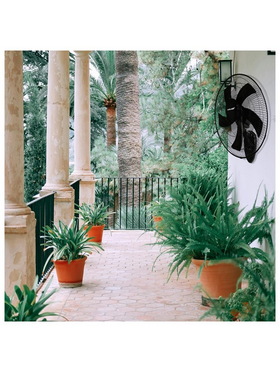 Ανεμιστηρας Τοιχου Μαυρος με Κοντρολ φ50 60w