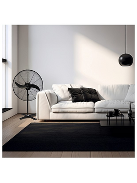 Ανεμιστηρας Βιομηχανικος Μεταλλικος Ορθοστατης Μαυρος με Κοντρολ φ66 115w dc Μοτερ