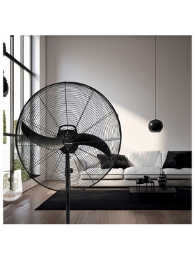 Ανεμιστηρας Βιομηχανικος Μεταλλικος Ορθοστατης Μαυρος με Κοντρολ φ66 115w dc Μοτερ