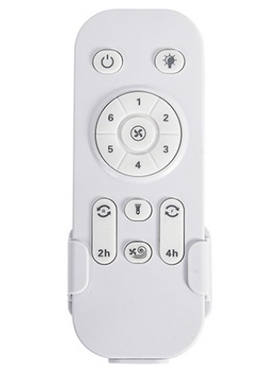 Ανεμιστηρας Οροφης Αδιαβροχος Ip44  Λευκος, 3 Φτερωτες, με Κοντρολ Φ132 dc 33w