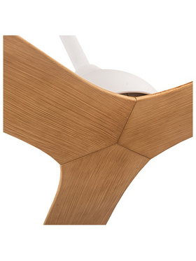 Ανεμιστηρας Οροφης Ανοιχτο Χρωμα Ξυλου και Κοντρολ Φ132 30w dc