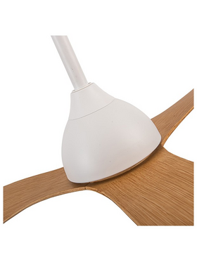 Ανεμιστηρας Οροφης Ανοιχτο Χρωμα Ξυλου και Κοντρολ Φ132 30w dc