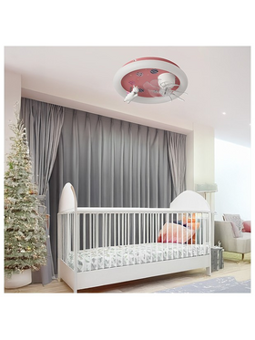 Ανεμιστηρας Οροφης Παιδικος Μονοκερος ροζ 15w με led φωσ 48w και Κοντρολ