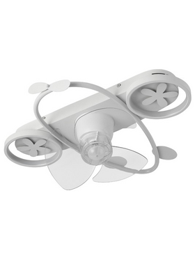 Ανεμιστηρας Οροφης Παιδικος Αεροπλανο Λευκος 24w με led φωσ 46w και Κοντρολ