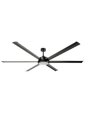 Ανεμιστηρας Οροφης Μαυρος Φ183 55w 6 Φτερωτες και Κοντρολ dc Μοτερ