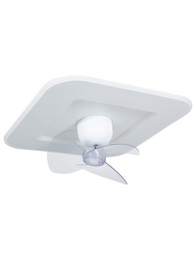 Ανεμιστηρας Πλαφονιερα Οροφης Τετραγωνος Λευκος 50x50 dc Μοτερ 15w με led φωσ 50w