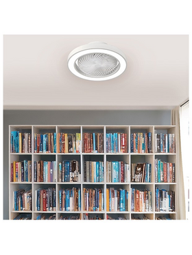 Ανεμιστηρας Πλαφονιερα Οροφης Λευκος φ50 dc Μοτερ 15w με led φωσ 50w