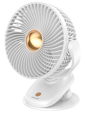 Ανεμιστηρας Γραφειου Επαναφορτιζομενος με Μανταλακι φ17 5w Λευκος