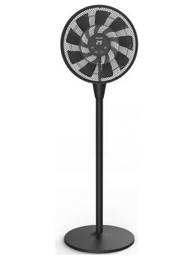Ανεμιστηρας Ορθοστατης dc Μοτερ φ40 25w Μαυρος με Κοντρολ
