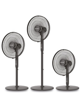 Ανεμιστηρας Ορθοστατης Μαυρος 3σε1 dc Μοτερ φ45 25w με Κοντρολ