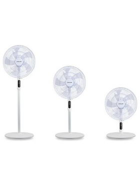 Ανεμιστηρας Ορθοστατης Λευκος 3σε1 dc Μοτερ φ45 25w με Κοντρολ